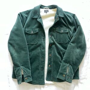 Brixton Mens Fleece-Lined Corduroy Trucker Jacket